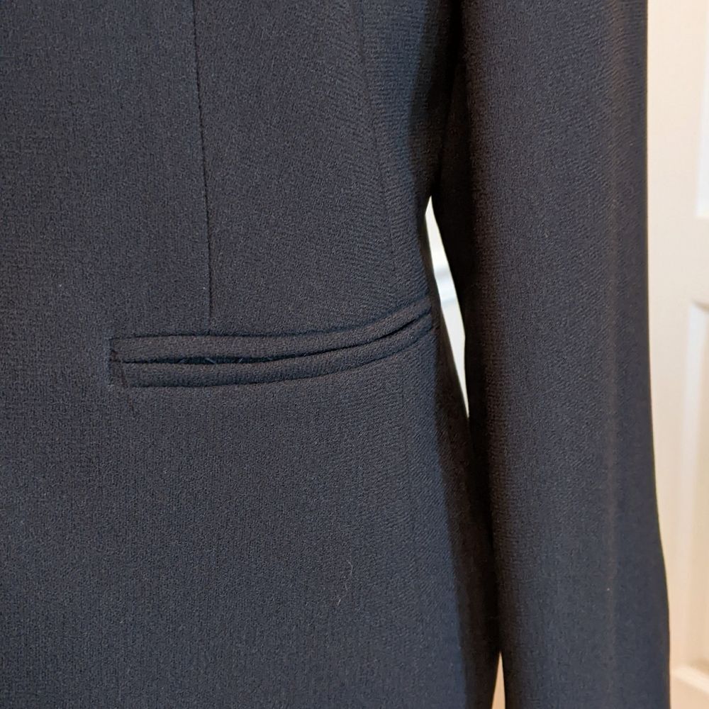 Nygard Blazer Women's Black Suit Jacket Lined Black Feminine Career Classic L - Picture 5 of 8